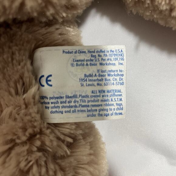 Build-A-Bear Workshop 14 inch Tall Buddy Brown‎ Bunny Rabbit Fluffy Tan Poseable - Picture 8 of 8